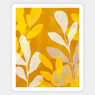 Yellow Abstract Boho Sticker